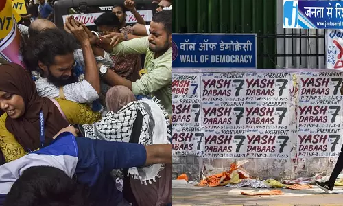 DUSU चुनाव प्रचार के आखिरी दिन विवाद, मोतीलाल नेहरू कॉलेज में शिक्षक से मारपीट का आरोप