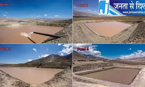 ग्लेशियर पिघलने से चार झीलों में बढ़ा पानी