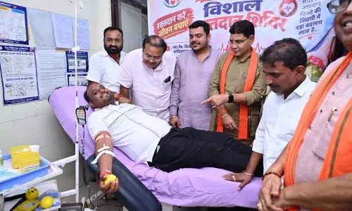 सेवा संकल्प अभियान, वृहद रक्तदान शिविर का आयोजन