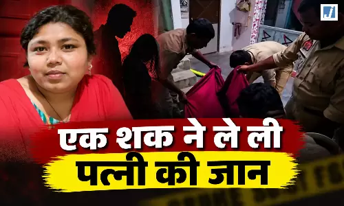 सो रही पत्नी पर धारदार हथियार से हमला, पत्नी की हत्या के बाद खुद थाने पहुंचा पति