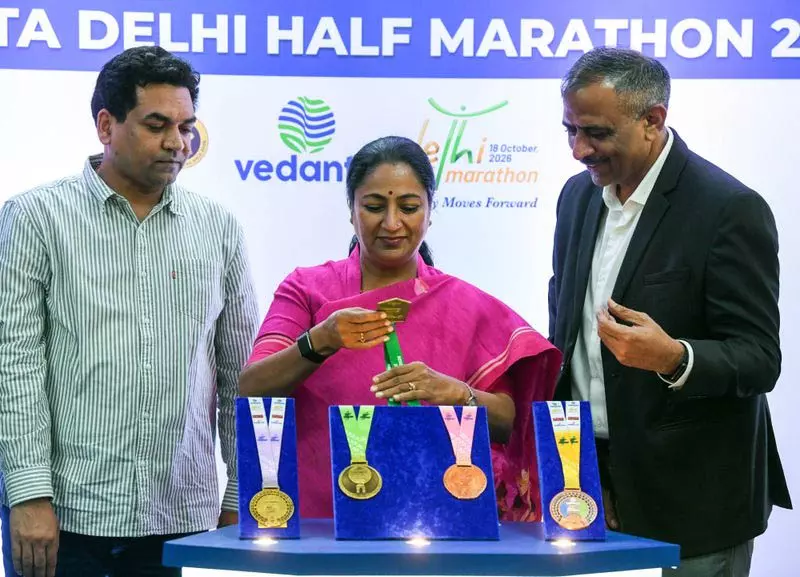 दिल्ली हाफ मैराथन को लेकर बढ़ा उत्साह दिल्ली हाफ मैराथन को लेकर बढ़ा उत्साह
