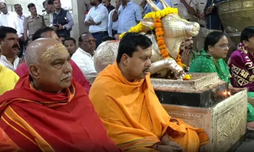भाजपा अध्यक्ष नितिन नवीन ने उज्जैन के महाकालेश्वर मंदिर में किए दर्शन, देशवासियों के सुख और समृद्धि की कामना की