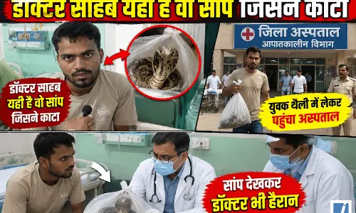 डॉक्टर साहब पहचानिए इसे... थैली में सांप लेकर पहुंचे युवक की कहानी वायरल