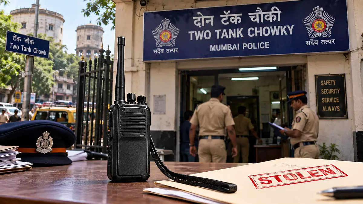 मुंबई पुलिस चौकी से वॉकी-टॉकी चोरी, चार्जिंग पर रखा उपकरण गायब, जांच शुरू मुंबई पुलिस चौकी से वॉकी-टॉकी चोरी, चार्जिंग पर रखा उपकरण गायब, जांच शुरू