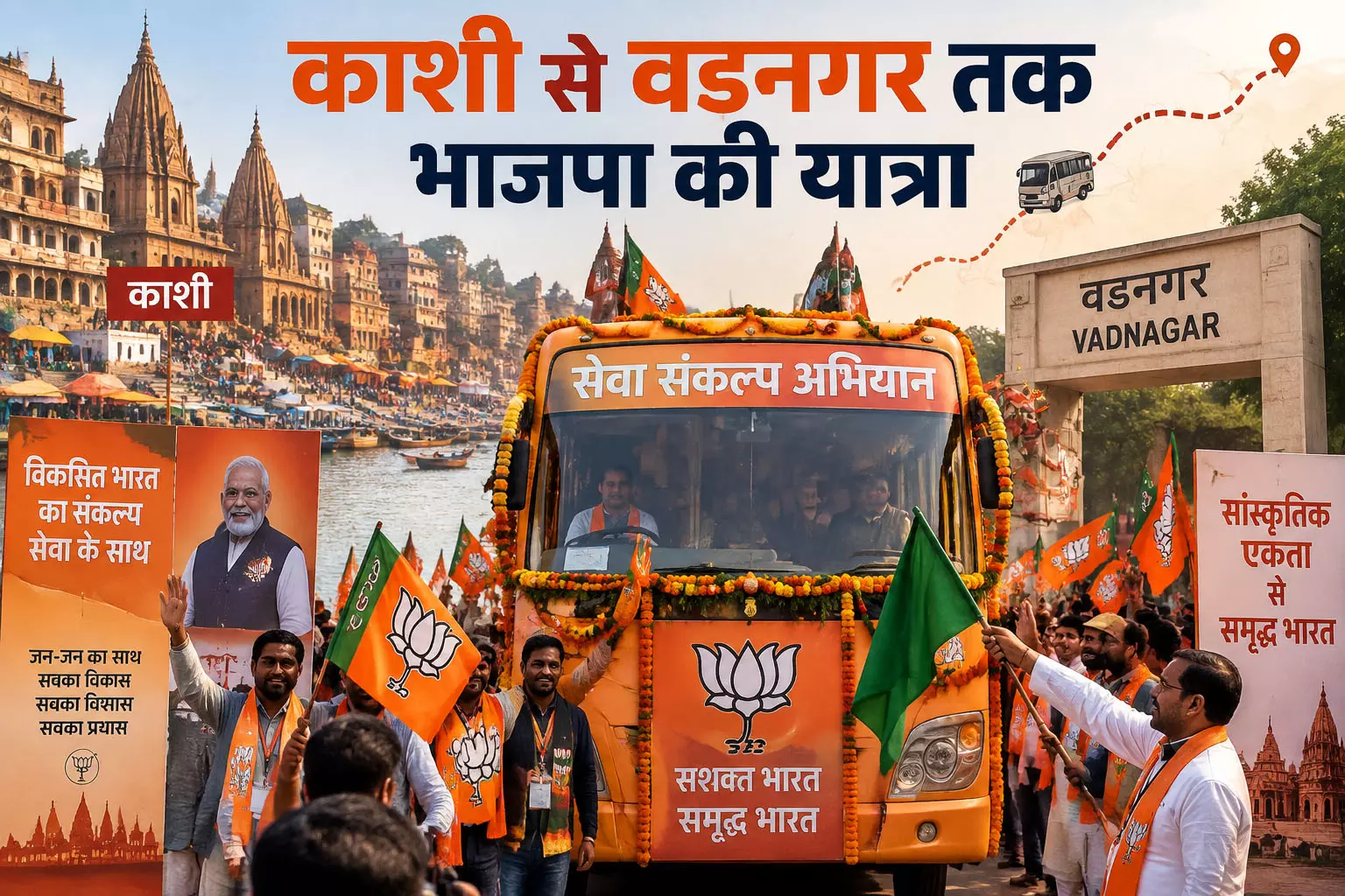 काशी से वडनगर तक भाजपा की यात्रा काशी से वडनगर तक भाजपा की यात्रा