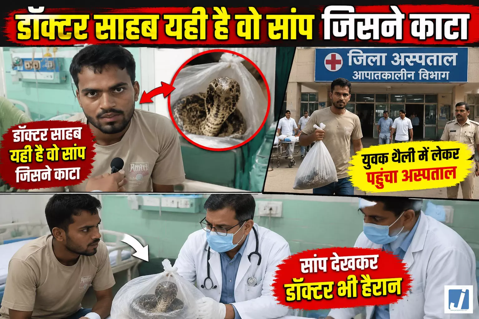 डॉक्टर साहब पहचानिए इसे... थैली में सांप लेकर पहुंचे युवक की कहानी वायरल डॉक्टर साहब पहचानिए इसे... थैली में सांप लेकर पहुंचे युवक की कहानी वायरल