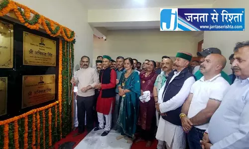 मंत्री ने पंचायत भवन का किया उद्घाटन