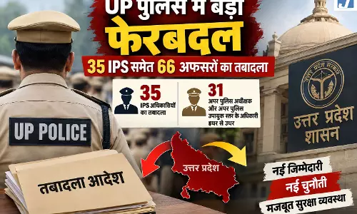 BREAKING: पुलिस में बड़ा फेरबदल, 35 IPS समेत 66 अफसरों का तबादला BREAKING: पुलिस में बड़ा फेरबदल, 35 IPS समेत 66 अफसरों का तबादला