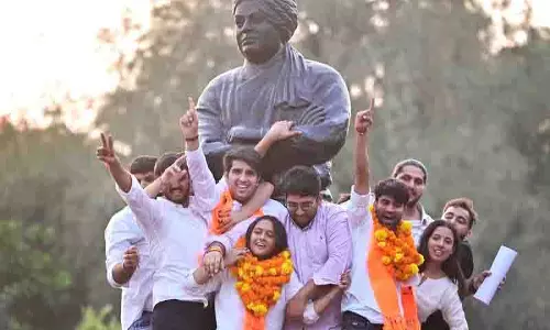 DUSU चुनाव में ABVP की बड़ी जीत
