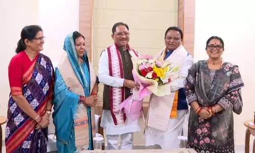 ओडिशा के मुख्यमंत्री मोहन चरण माझी से मिले CM साय