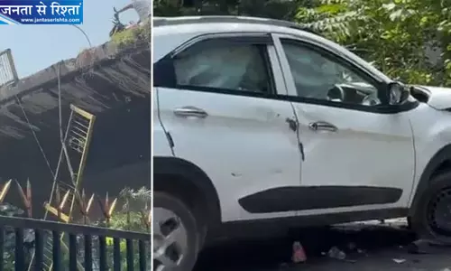 कानपुर में बड़ा हादसा कार पुल से नीचे गिरी