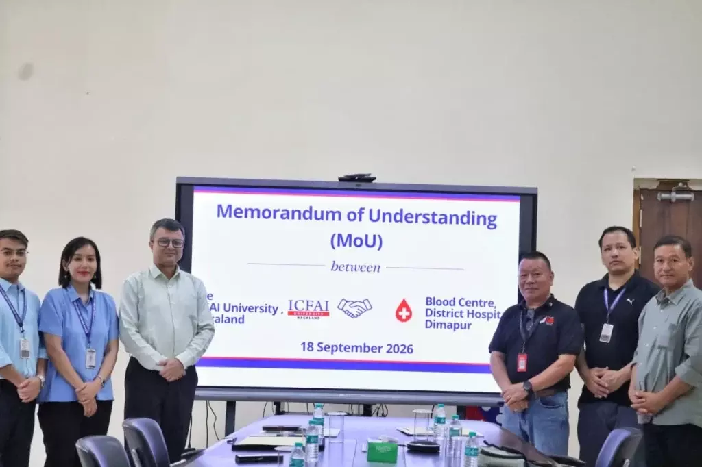 DHD ब्लड सेंटर ने ICFAI के साथ MoU पर हस्ताक्षर किए