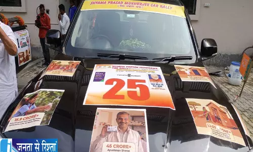 पटना से काशी तक निकली श्यामा प्रसाद मुखर्जी कार रैली पटना से काशी तक निकली श्यामा प्रसाद मुखर्जी कार रैली