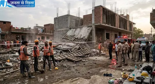 अलीपुर में निर्माणाधीन इमारत का हिस्सा गिरा, मची अफरातफरी; सभी मजदूर सुरक्षित अलीपुर में निर्माणाधीन इमारत का हिस्सा गिरा, मची अफरातफरी; सभी मजदूर सुरक्षित