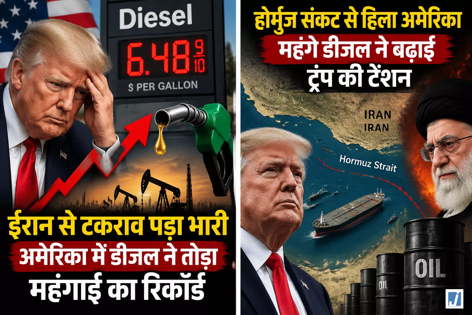 ईरान से टकराव पड़ा भारी अमेरिका में डीजल ने तोड़ा महंगाई का रिकॉर्ड ईरान से टकराव पड़ा भारी अमेरिका में डीजल ने तोड़ा महंगाई का रिकॉर्ड