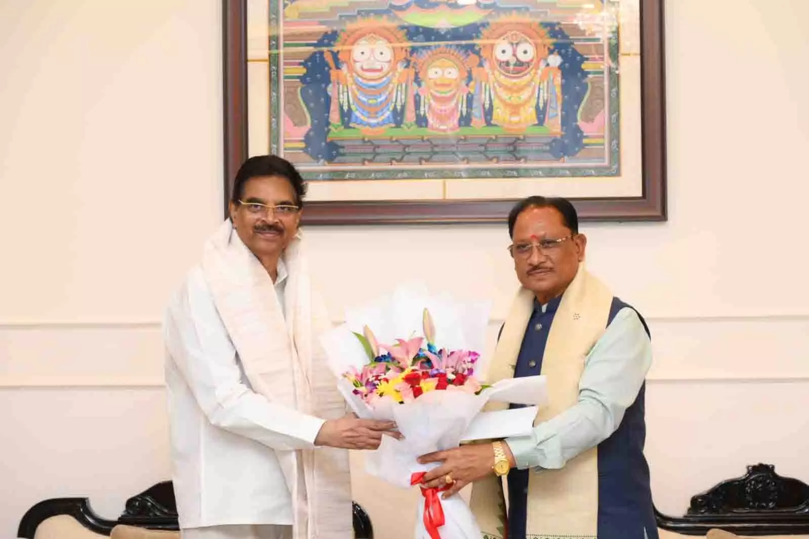 ओडिशा दौरे पर सीएम विष्णुदेव साय ने राज्यपाल हरि बाबू कंभमपति से की शिष्टाचार भेंट ओडिशा दौरे पर सीएम विष्णुदेव साय ने राज्यपाल हरि बाबू कंभमपति से की शिष्टाचार भेंट