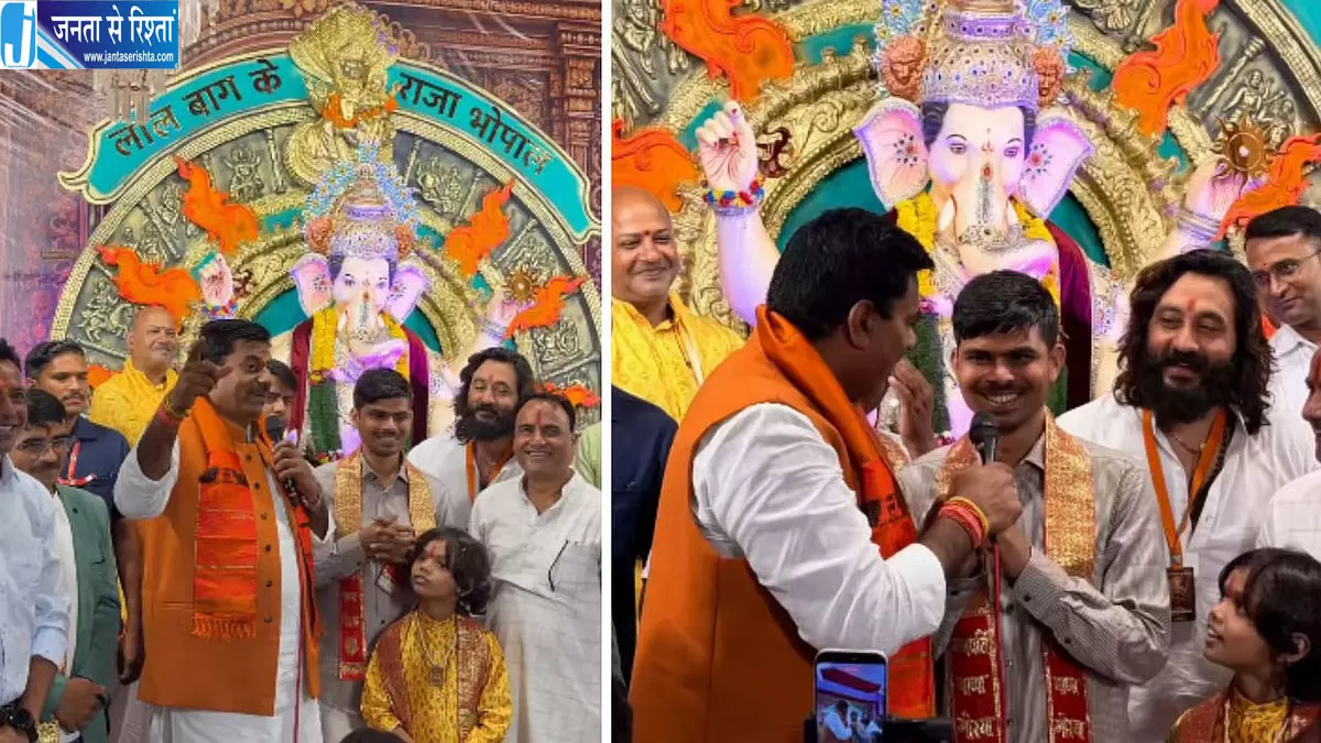 भोपाल के ‘लाल बाग के राजा’ पंडाल में सुनील लोधी की प्रस्तुति, भक्ति गीतों पर झूमे श्रद्धालु भोपाल के ‘लाल बाग के राजा’ पंडाल में सुनील लोधी की प्रस्तुति, भक्ति गीतों पर झूमे श्रद्धालु