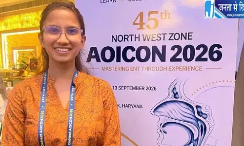 एम्स जम्मू की डॉ. मुस्कान राव ने बढ़ाया मान नॉर्थ वेस्ट जोन सम्मेलन में मिला द्वितीय पुरस्कार