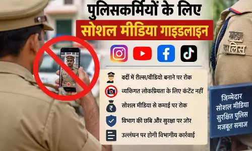पुलिसकर्मियों के लिए सोशल मीडिया गाइडलाइन पुलिसकर्मियों के लिए सोशल मीडिया गाइडलाइन