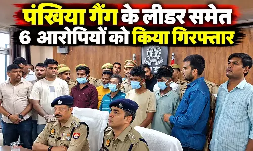 पुलिस ने पंखिया गैंग के लीडर समेत 6 आरोपियों को किया गिरफ्तार, 86 केस दर्ज पुलिस ने पंखिया गैंग के लीडर समेत 6 आरोपियों को किया गिरफ्तार, 86 केस दर्ज