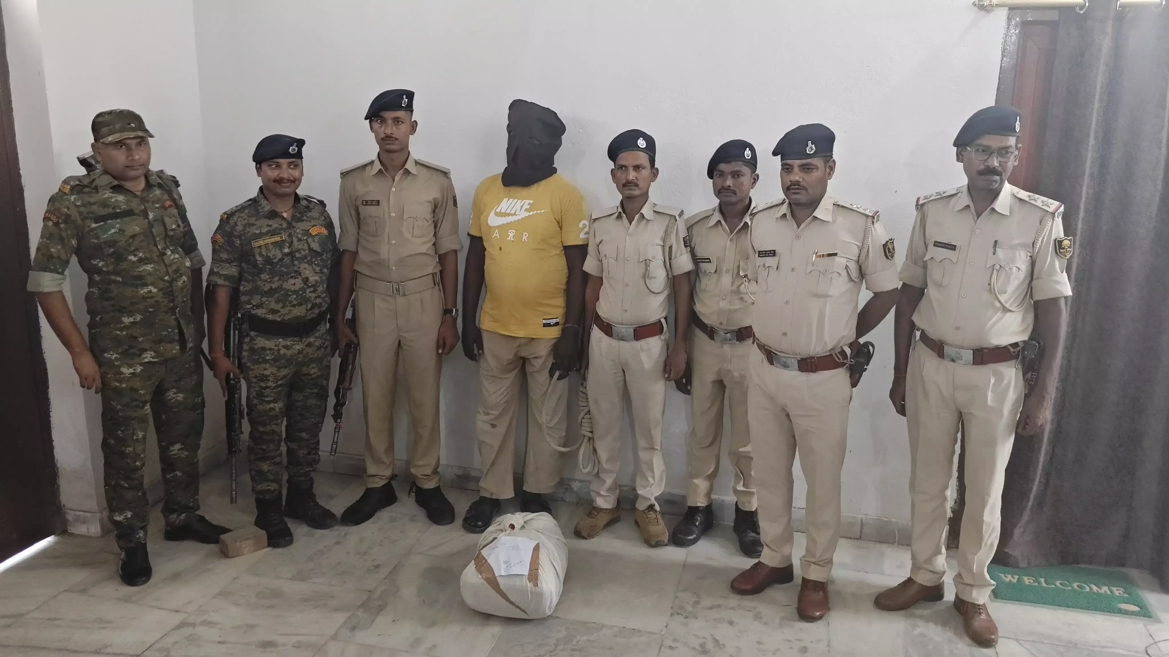 गांजा के साथ पकड़ा गया तस्करी का आरोपी, जेल भेजा