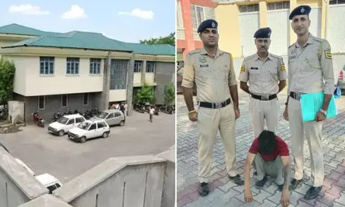 कोर्ट की पहली मंजिल से छलांग लगाकर भागा चिट्टा तस्करी का आरोपी डेढ़ घंटे बाद नाली में छिपा मिला कोर्ट की पहली मंजिल से छलांग लगाकर भागा चिट्टा तस्करी का आरोपी डेढ़ घंटे बाद नाली में छिपा मिला