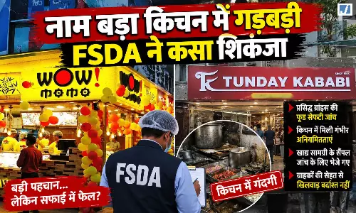 टुंडे कबाबी से वॉव मोमोज तक FSDA का छापा टुंडे कबाबी से वॉव मोमोज तक FSDA का छापा