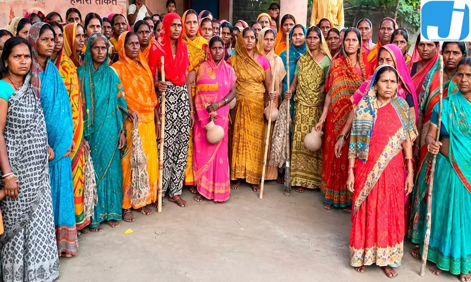 बड़गो में शराबियों की शामत, डंडा-झाड़ू लेकर निकलीं महिलाएं बड़गो में शराबियों की शामत, डंडा-झाड़ू लेकर निकलीं महिलाएं