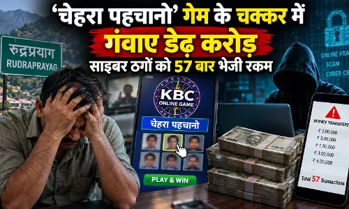 ‘चेहरा पहचानो’ गेम के चक्कर में गंवाए डेढ़ करोड़, साइबर ठगों को 57 बार भेजी रकम