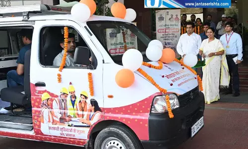 मोबाइल वैन से श्रमिकों को मिलेगी सुविधा