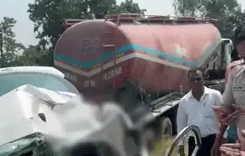 बारां सड़क हादसे में डॉक्टर दंपती और दो बच्चों की मौत