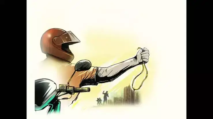 बाइक सवार बदमाशों ने महिला को बनाया निशाना