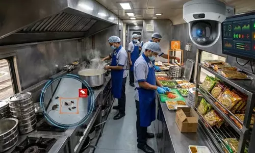 ट्रेनों की पैंट्री कार पर AI कैमरों की नजर