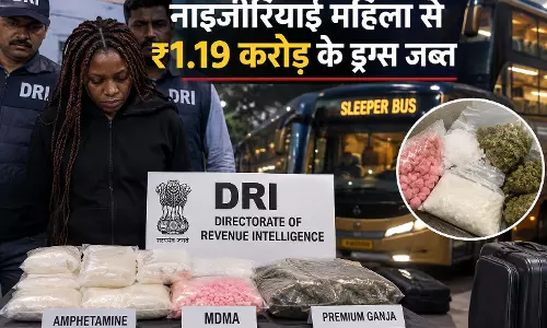 नाइजीरियाई महिला से ₹1.19 करोड़ के ड्रग्स जब्त