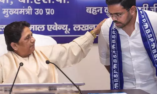मायावती ने छोटे भतीजे ईशान आनंद को दी बड़ी जिम्मेदारी, बनाए गए बसपा के नेशनल कोऑर्डिनेटर मायावती ने छोटे भतीजे ईशान आनंद को दी बड़ी जिम्मेदारी, बनाए गए बसपा के नेशनल कोऑर्डिनेटर