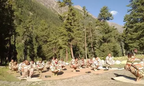आईटीबीपी में योग और आयुर्वेद को लेकर जागरूकता कार्यक्रम
