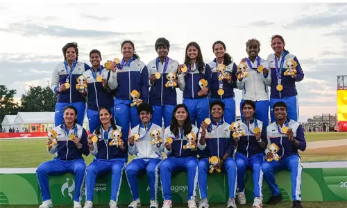 एशियन गेम्स में भारतीय महिला टीम ने जीता गोल्ड VVS लक्ष्मण ने दी बधाई एशियन गेम्स में भारतीय महिला टीम ने जीता गोल्ड VVS लक्ष्मण ने दी बधाई