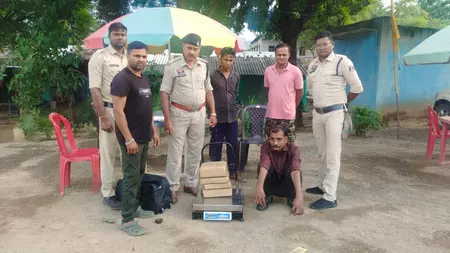 ओडिशा से राजस्थान जा रहा ड्रग तस्कर छत्तीसगढ़ में 10 KG गांजा के साथ गिरफ्तार, कड़ाई से पूछताछ ओडिशा से राजस्थान जा रहा ड्रग तस्कर छत्तीसगढ़ में 10 KG गांजा के साथ गिरफ्तार, कड़ाई से पूछताछ