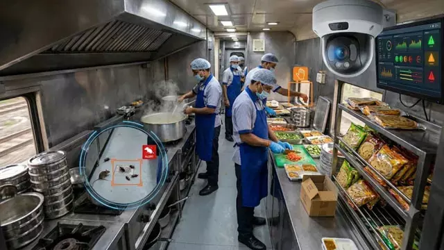 ट्रेनों की पैंट्री कार पर AI कैमरों की नजर ट्रेनों की पैंट्री कार पर AI कैमरों की नजर