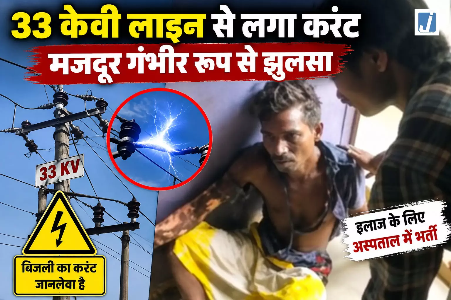 CG NEWS : हाईटेंशन तार की चपेट में आया मजदूर करंट लगते ही छत से गिरा CG NEWS : हाईटेंशन तार की चपेट में आया मजदूर करंट लगते ही छत से गिरा