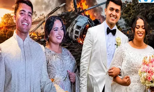 हेलीकॉप्टर क्रैश में दूल्हे की मौत शव के नीचे 6 घंटे फंसी रही दुल्हन