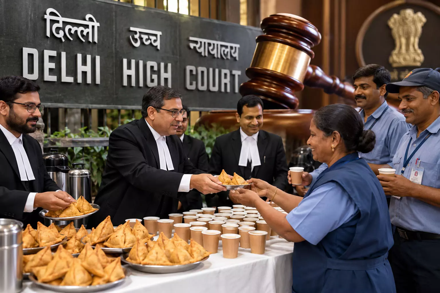 दिल्ली HC का अनोखा आदेश, जुर्माना माफ कराने के लिए कर्मचारियों को खिलाने होंगे चाय-समोसे दिल्ली HC का अनोखा आदेश, जुर्माना माफ कराने के लिए कर्मचारियों को खिलाने होंगे चाय-समोसे