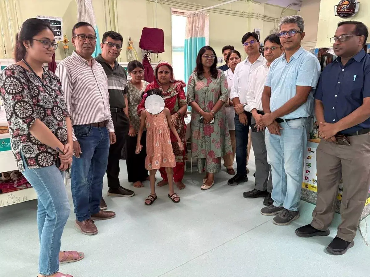 दुर्लभ बीमारी से बच्ची को मिला नया जीवन दुर्लभ बीमारी से बच्ची को मिला नया जीवन