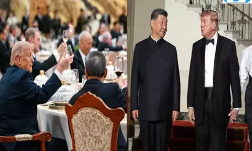 अमेरिका-चीन वार्ता के बाद व्हाइट हाउस में हाई-प्रोफाइल डिनर अमेरिका-चीन वार्ता के बाद व्हाइट हाउस में हाई-प्रोफाइल डिनर
