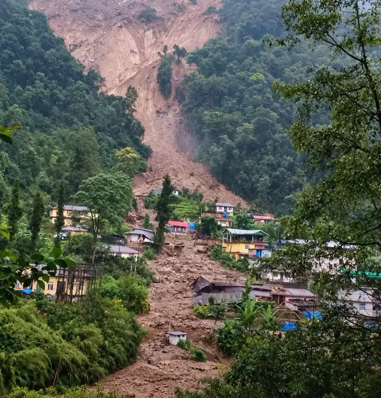 बारिश के बीच सिक्किम में भूस्खलन से मुश्किलें बढ़ीं बारिश के बीच सिक्किम में भूस्खलन से मुश्किलें बढ़ीं