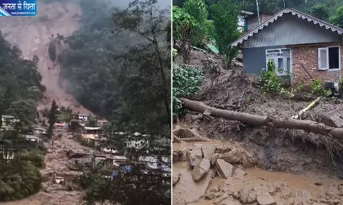 लगातार बारिश के बाद वेस्ट सिक्किम में बड़ा भूस्खलन, कई घर क्षतिग्रस्त