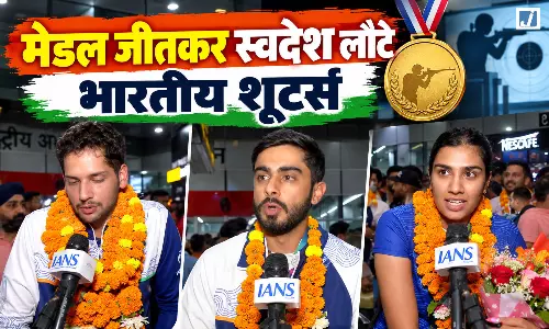एशियन गेम्स 2026 में दमदार प्रदर्शन करके स्वदेश लौटे भारतीय शूटर्स