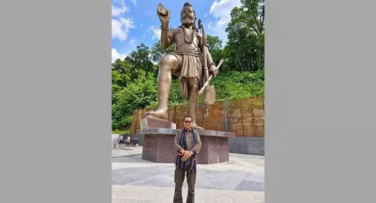 अरुणाचल: परशुराम कुंड में 51 फुट ऊंची प्रतिमा अंतिम चरण में पहुंची अरुणाचल: परशुराम कुंड में 51 फुट ऊंची प्रतिमा अंतिम चरण में पहुंची