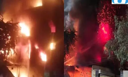 फैक्ट्री में भड़की आग, फायर ब्रिगेड ने 3 घंटे बाद पाया काबू