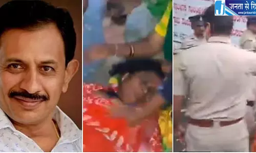 बिदादी टाउनशिप के खिलाफ किसानों का प्रदर्शन, पुलिस कार्रवाई के दौरान महिला बेहोश बिदादी टाउनशिप के खिलाफ किसानों का प्रदर्शन, पुलिस कार्रवाई के दौरान महिला बेहोश